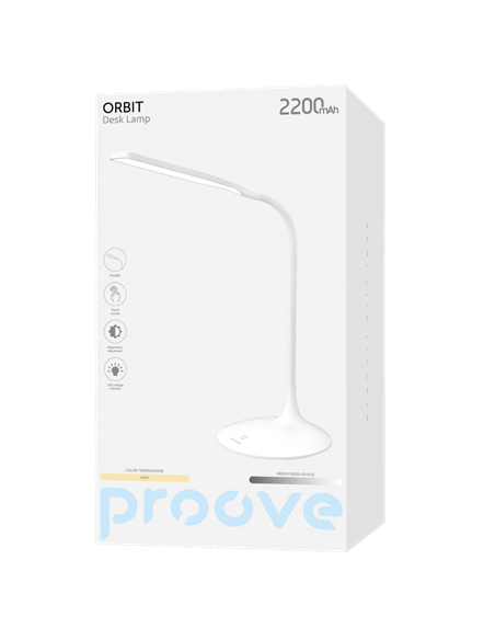 Lampa de birou Proove Orbit, Alb