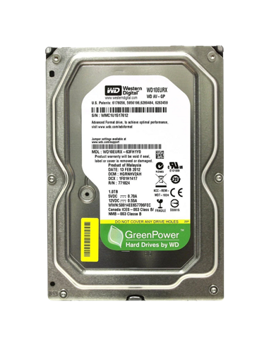 Unitate HDD Western Digital WD AV-GP, 3.5", 1 TB WD10EURX