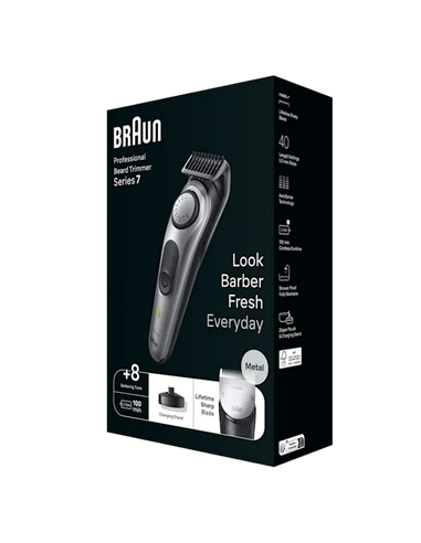 Мужской Триммер Braun BT7420, Чёрный | Серебристый