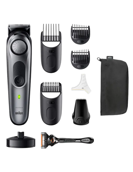 Мужской Триммер Braun BT7420, Чёрный | Серебристый Мужской Триммер Braun BT7420, Чёрный | Серебристый