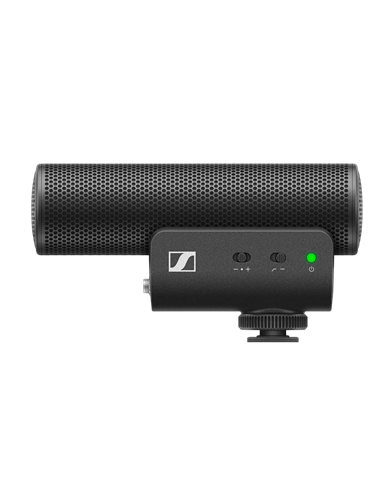 Microfon portabil pentru înregistrare vocală Sennheiser MKE 400, Cu fir, Negru
