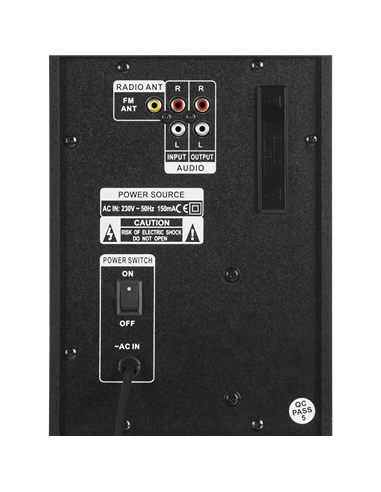 Sistem audio 2.1 CH SVEN MS-1821, Negru