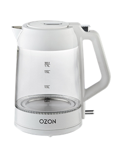 Электрочайник OZON EKC-1705A-GS, Белый 2
