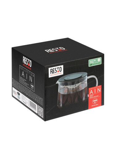 Ceainic cu infuzor RESTO 90515, 1L, Transparent
