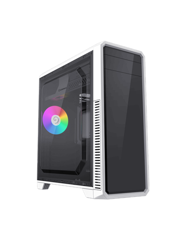Carcasă PC Gamemax G561E-WH, Midi-Tower, Fără PSU, Negru | Alb
