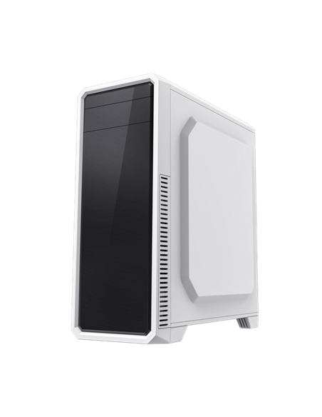 Carcasă PC Gamemax G561E-WH, Midi-Tower, Fără PSU, Negru | Alb