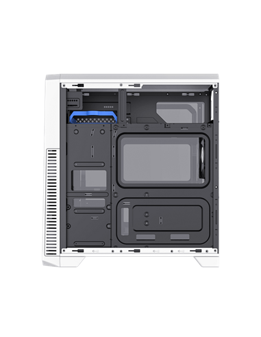 Carcasă PC Gamemax G561E-WH, Midi-Tower, Fără PSU, Negru | Alb