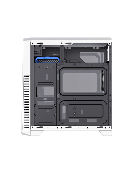 Carcasă PC Gamemax G561E-WH, Midi-Tower, Fără PSU, Negru | Alb