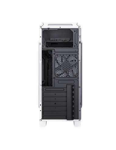 Carcasă PC Gamemax G561E-WH, Midi-Tower, Fără PSU, Negru | Alb