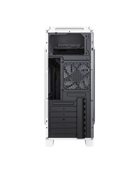 Carcasă PC Gamemax G561E-WH, Midi-Tower, Fără PSU, Negru | Alb