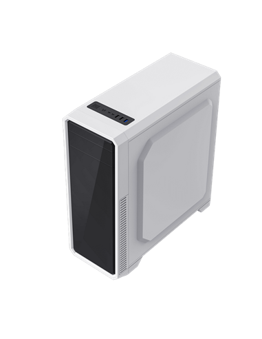 Carcasă PC Gamemax G561E-WH, Midi-Tower, Fără PSU, Negru | Alb