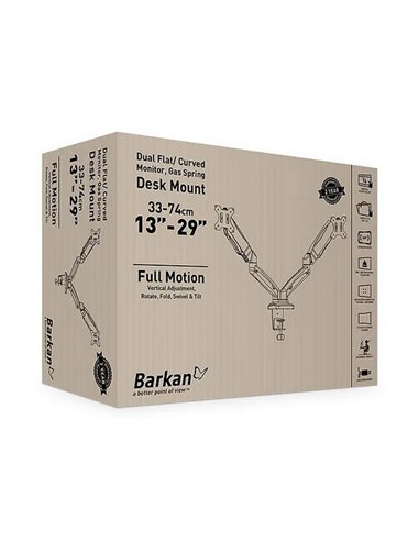 Настольный кронштейн для монитора BARKAN M142P, Чёрный
