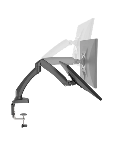 Suport birou pentru monitoare BARKAN M142P, Negru