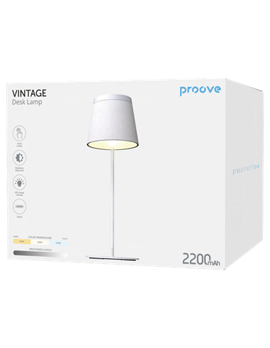 Lampa de birou Proove Vintage, Alb