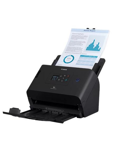 Scaner de documente cu alimentare automată Canon imageFORMULA DR-S250N, A4, Negru
