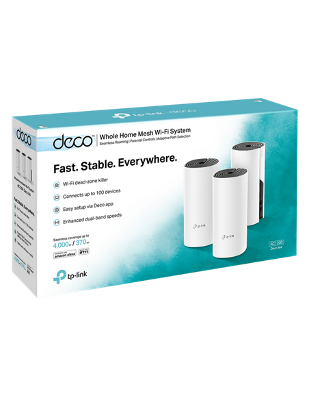 Sistem Wi-Fi Mesh TP-LINK Deco M4 (3-pack), Alb