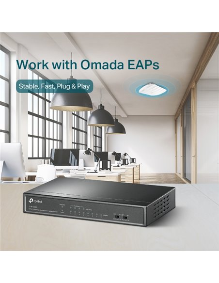 Comutator PoE TP-LINK TL-SF1008LP, 4x IEEE 802.3af