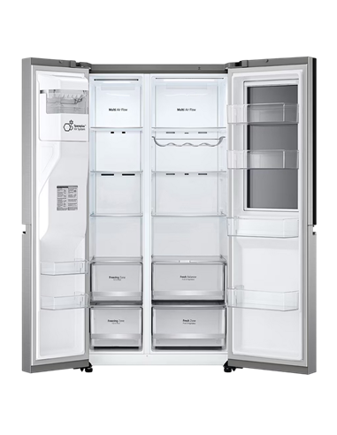 Холодильник LG GSXV80PZLE, InstaView Door-in-Door™, Серебристый