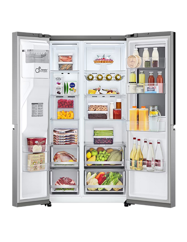 Холодильник LG GSXV80PZLE, InstaView Door-in-Door™, Серебристый