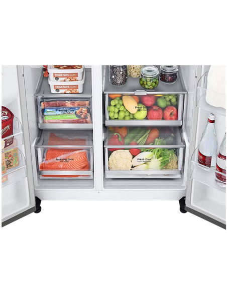 Холодильник LG GSXV80PZLE, InstaView Door-in-Door™, Серебристый