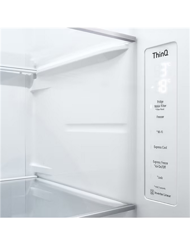 Холодильник LG GSXV80PZLE, InstaView Door-in-Door™, Серебристый