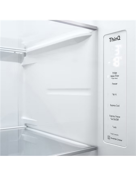 Холодильник LG GSXV80PZLE, InstaView Door-in-Door™, Серебристый
