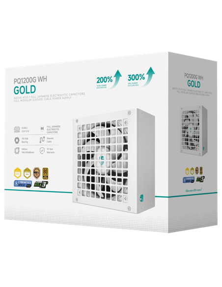 Блок питания для компьютеров Deepcool GamerStorm PQ1200G WH, 1200Вт, ATX, Полностью модульный