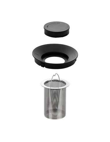 Ceainic cu infuzor RESTO 90516, 1L, Negru