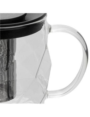 Ceainic cu infuzor RESTO 90516, 1L, Negru