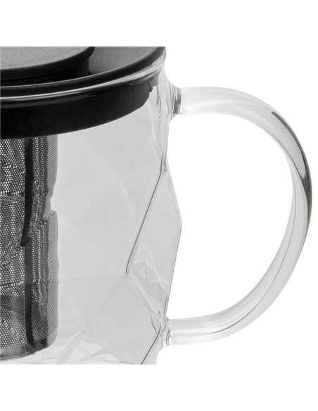 Ceainic cu infuzor RESTO 90516, 1L, Negru