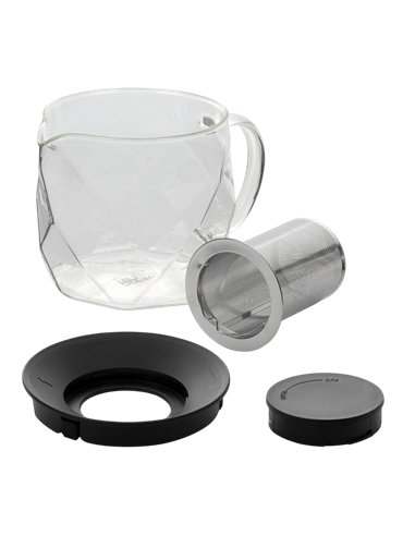 Ceainic cu infuzor RESTO 90516, 1L, Negru