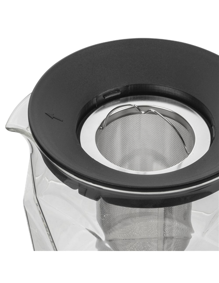 Ceainic cu infuzor RESTO 90516, 1L, Negru