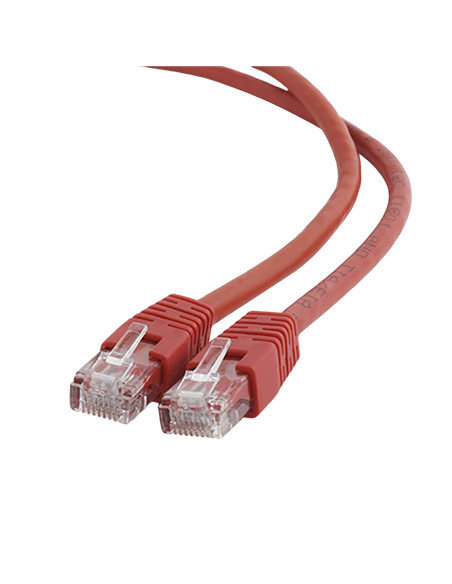 Patch cord Cablexpert PP6U-0.5M/R, Cat6 UTP, 0,5m, Roșu