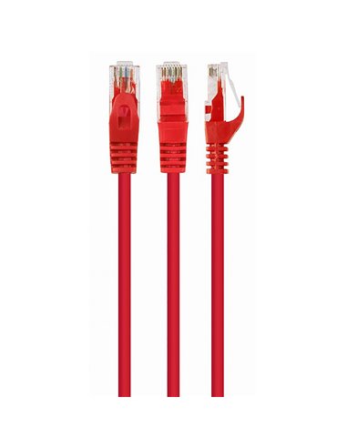 Патч-корд Cablexpert PP6U-0.5M/R, Cat6 UTP, 0,5м, Красный