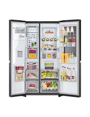 Холодильник LG GSXV90MCDE, InstaView Door-in-Door™, Чёрный