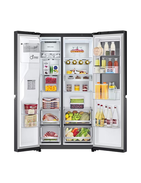 Холодильник LG GSXV90MCDE, InstaView Door-in-Door™, Чёрный