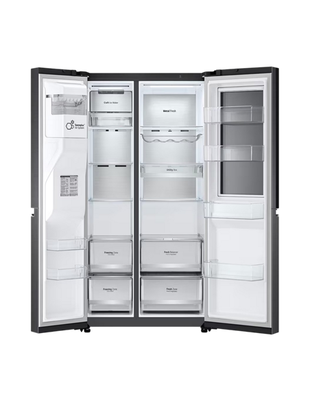 Холодильник LG GSXV90MCDE, InstaView Door-in-Door™, Чёрный