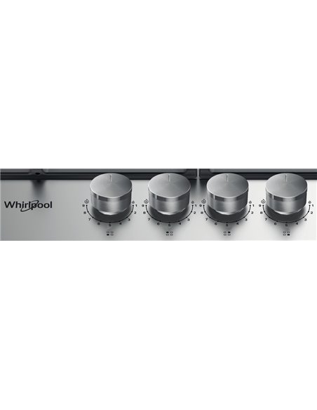Газовая варочная панель Whirlpool TGML 661 IX, Нержавеющая сталь