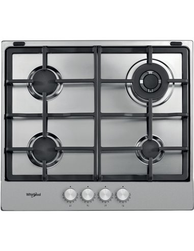 Plită pe gaz Whirlpool TGML 661 IX, Oțel inoxidabil