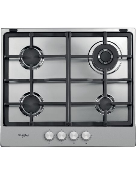 Plită pe gaz Whirlpool TGML 661 IX, Oțel inoxidabil
