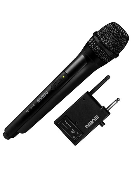 Microfon Karaoke SVEN MK-710, Fără fir, Negru