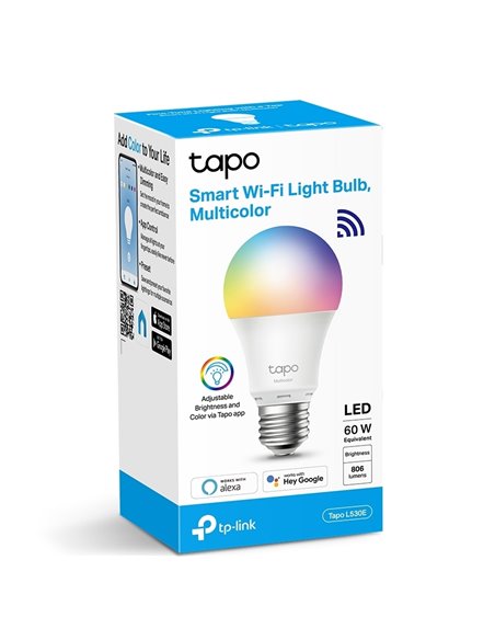 Умная лампочка TP-LINK Tapo L530E, E27, Многоцветная