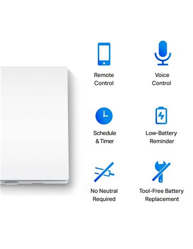 Умный выключатель света TP-LINK Tapo S210, Белый