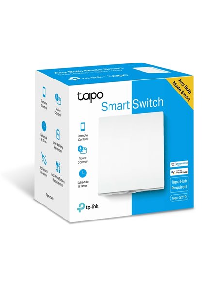Умный выключатель света TP-LINK Tapo S210, Белый