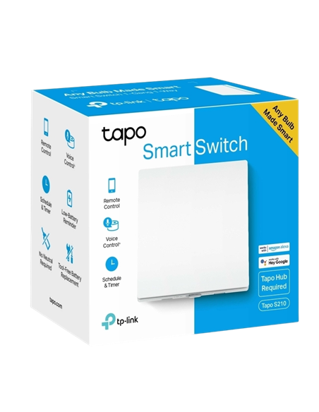 Умный выключатель света TP-LINK Tapo S210, Белый