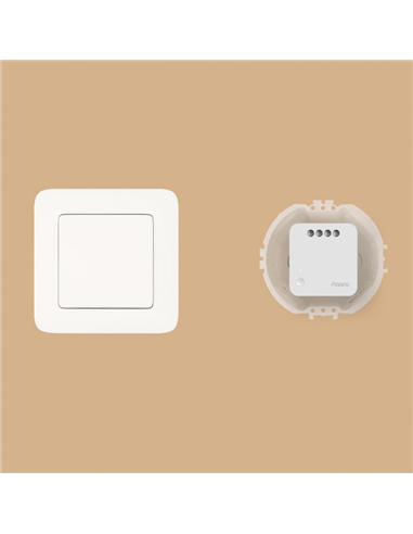 Умное силовое реле AQARA Single Switch Module T1, No Neutral, Белый