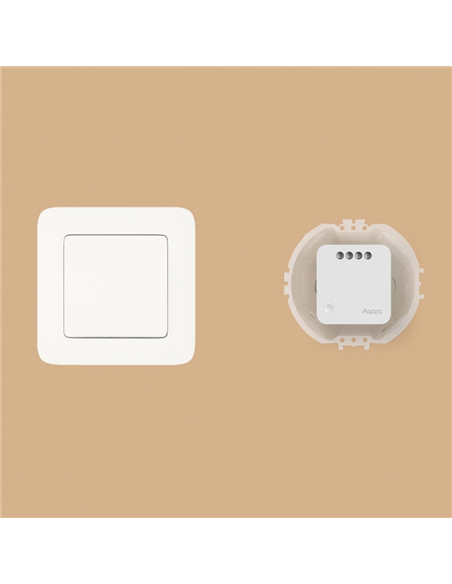 Умное силовое реле AQARA Single Switch Module T1, No Neutral, Белый