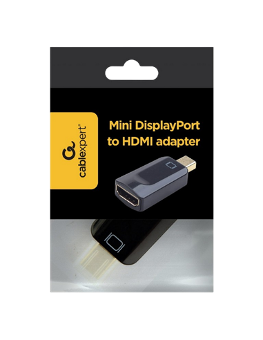 Adaptor Video Cablexpert A-mDPM-HDMIF-01, MiniDP (M) - HDMI (F), Negru