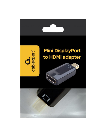 Adaptor Video Cablexpert A-mDPM-HDMIF-01, MiniDP (M) - HDMI (F), Negru