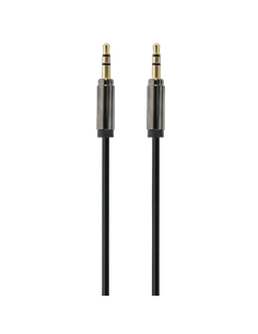 Аудио адаптер Cablexpert CCAP-444-0.75M, 3.5mm 3-pin (M) - 3.5mm 3-pin (M), 0,75м, Чёрный